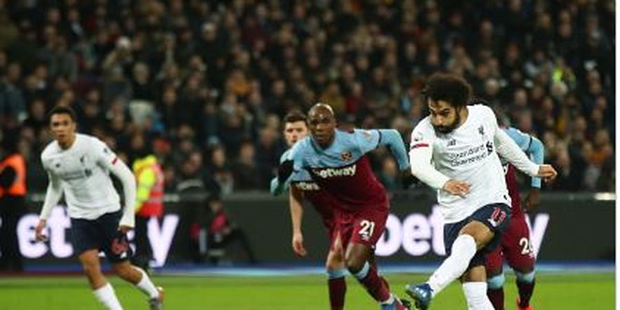 Babak I - Gol Penalti Mohamed Salah Bawa Liverpool Ungguli West Ham