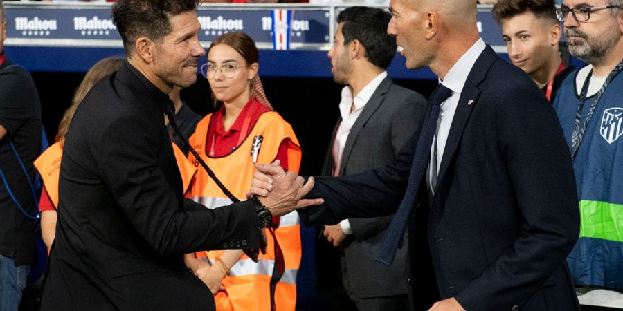 Derbi Madrid - Pertarungan ke-12 Zidane Vs Simeone, Siapa Unggul?