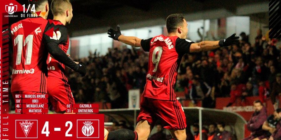 Hasil Copa del Rey, Villarreal Rontok, Korban Ke-3 Mirandes Si Pembunuh Raksasa