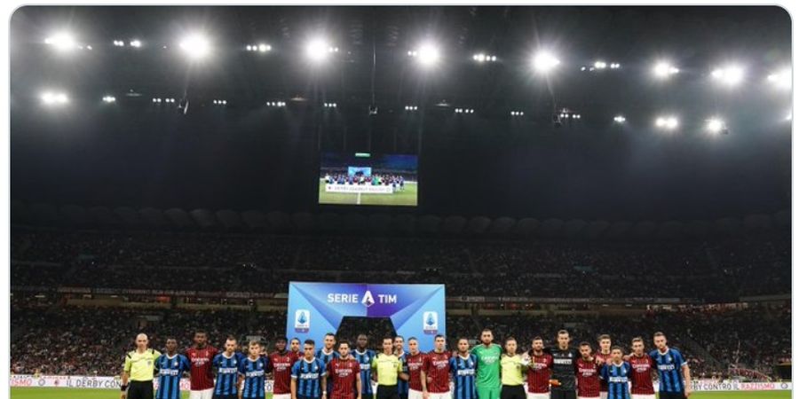 Derby della Madonnina di antara Bayang-bayang Virus Corona