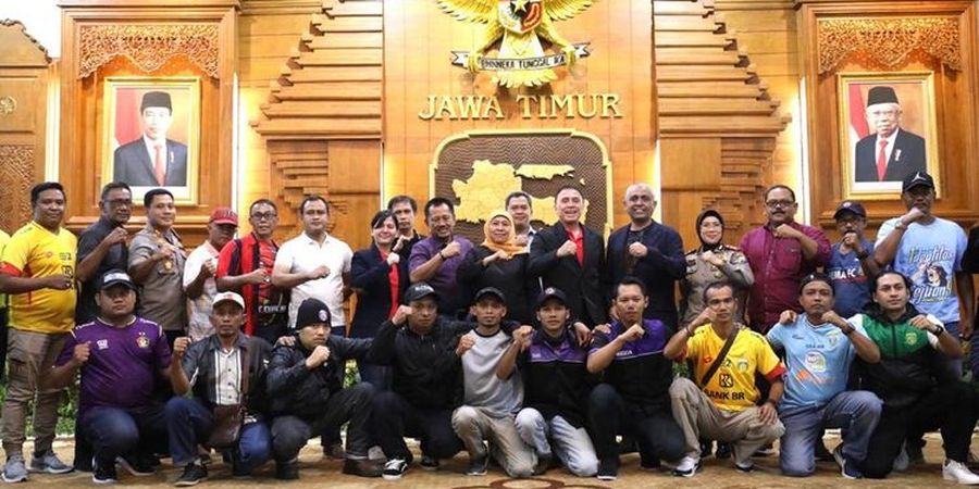 Pesan Gubernur Jatim untuk Suporter: Tiru Raksasa Liga Inggris