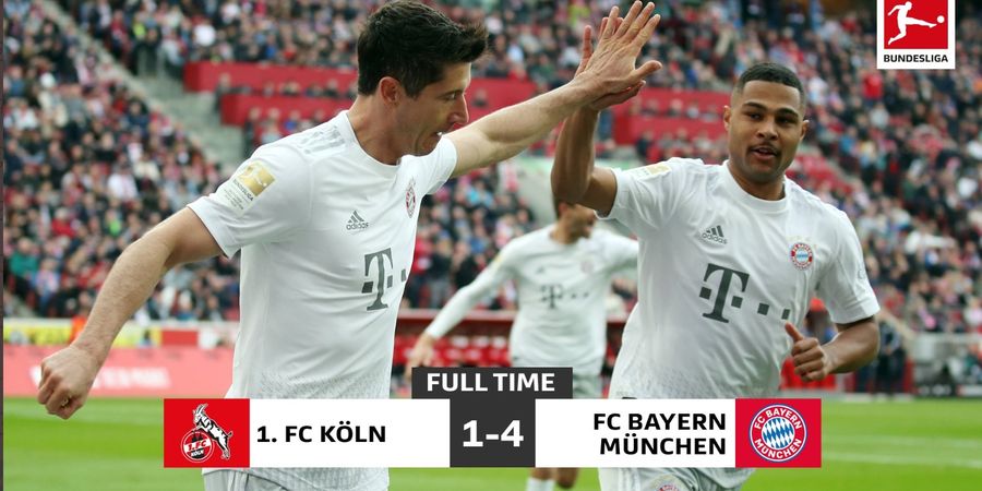 Hasil Lengkap - Cetak 3 Gol dalam 12 Menit, Bayern Muenchen Kembali ke Puncak