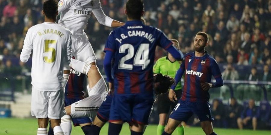 Babak I - Tim Tandang Dominasi Laga, Levante Vs Real Madrid Masih 0-0