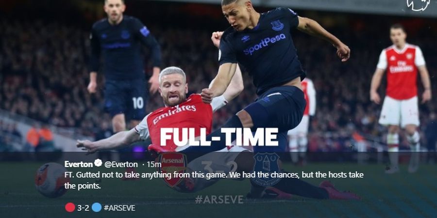 Hasil Liga Inggris - Brace Aubameyang Menangkan Arsenal Saat Jumpa Everton