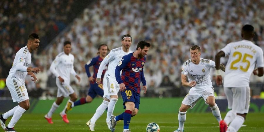 Sambil Gigit Tisu, Lionel Messi Permalukan Real Madrid di Santiago Bernabeu