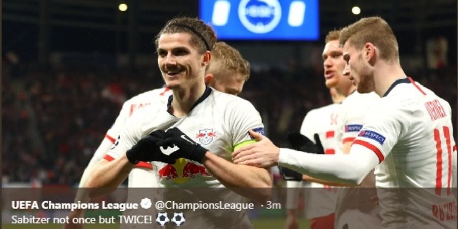 Hasil Babak I - Leipzig  Tambah 2 Gol, Tottenham Hotspur Terancam Gugur