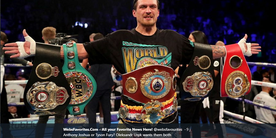 Tak Lawan Anthony Joshua, Usyk Tantang Mantan Juara Kelas Berat WBC