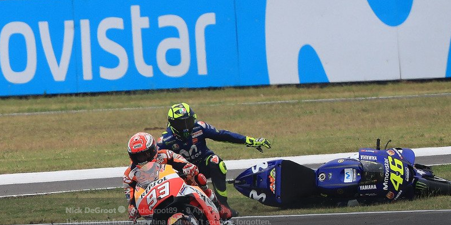 SEJARAH HARI INI - Marc Marquez Kalap hingga Bikin Valentino Rossi Ketakutan