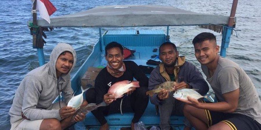 Emosi pada Virus Corona, Bek Persita Tangerang Pergi Memancing ke Laut