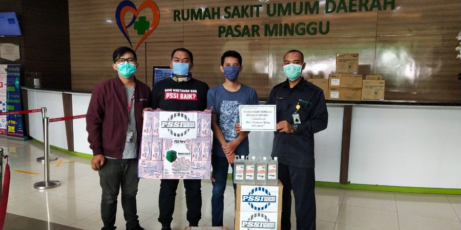 Bersama Lawan COVID-19, PSSI Pers Donasi ke RSUD Pasar Minggu