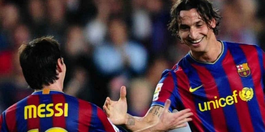 Momen Lionel Messi Cetak Hattrick dan Beri Penalti ke Zlatan Ibrahimovic karena Kasihan