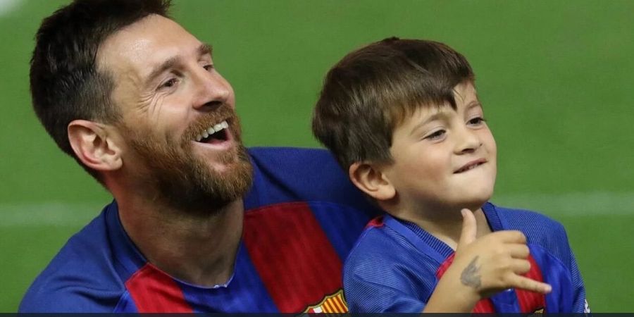 Potret Messi Jadi Ayah yang Baik, Main UNO dan Trampolin dengan Anak