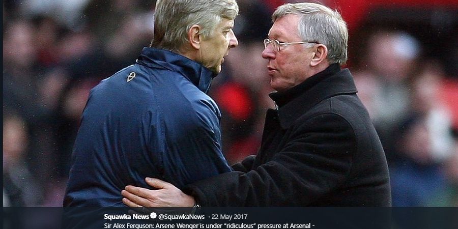 Soal Insiden Piza Terbang ke Wajah Ferguson usai Kekalahan Arsenal, Wenger Sebut Itu Kesalahan Man United