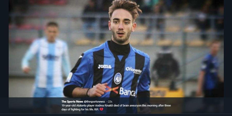 Wonderkid Atalanta Meninggal Dunia karena Pembengkakan Pembuluh Darah Otak