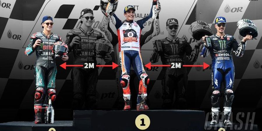 Ini Tampilan Podium MotoGP jika Terapkan 'Social Distancing'