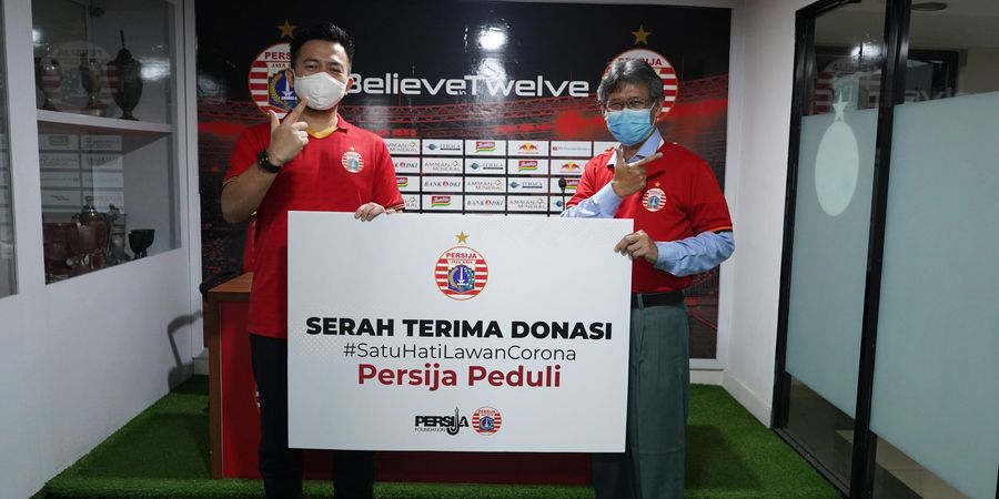 Persija Salurkan Donasi untuk Dua Rumah Sakit Rujukan Covid-19