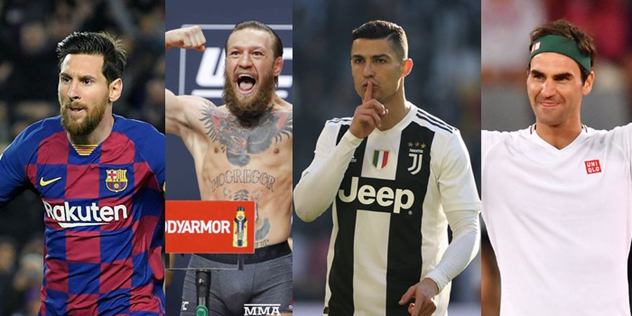 Forbes Rilis 20 Atlet dengan Gaji Tertinggi, Ronaldo dan Messi Kalah Dari Sosok Ini