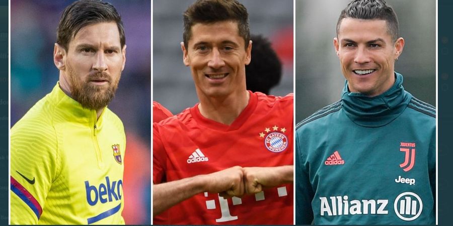 Messi, Lewandowski, Ronaldo: 3 Penyerang Paling Mematikan Sudah di Atas 30 Tahun