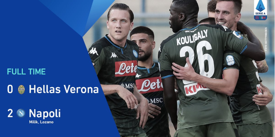 Hasil Liga Italia - Napoli Kembali Menjauh dari Kejaran AC Milan