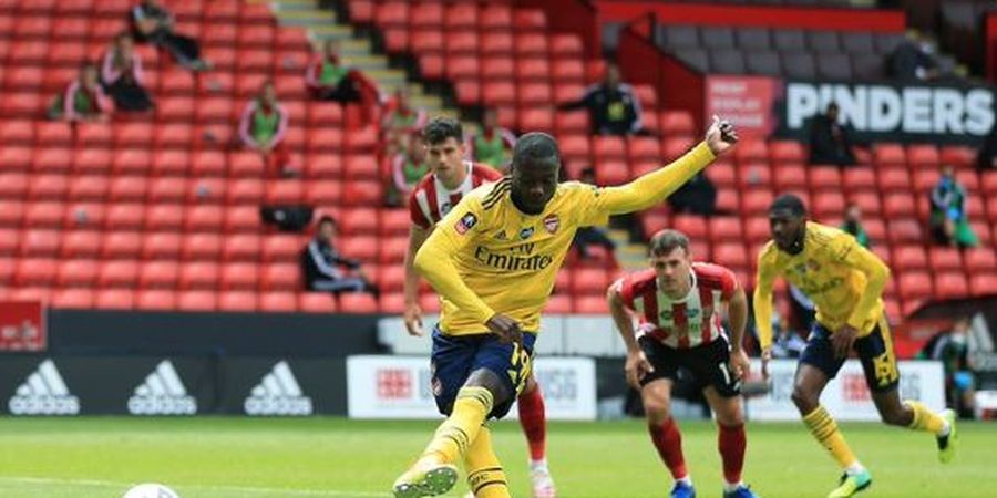 Hasil Piala FA - Nicolas Pepe Nomor 2 Terhebat, Arsenal Melaju ke Semifinal