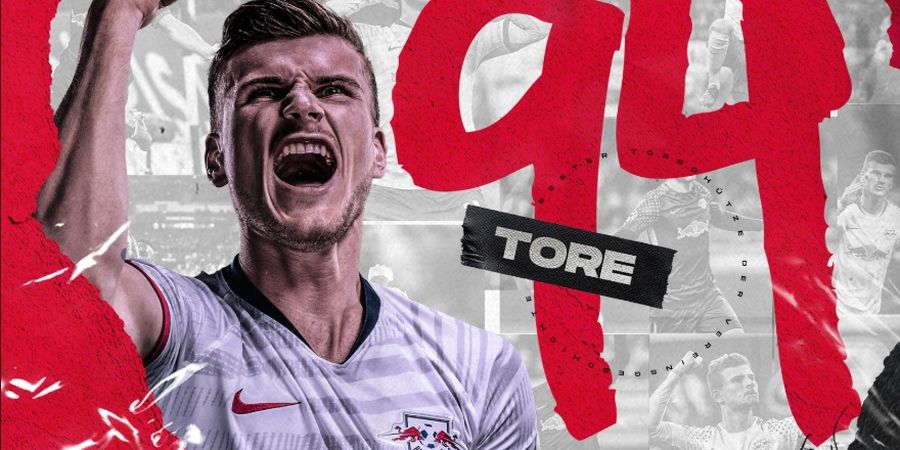 Cetak Brace di Laga Terakhir, Timo Werner Sah Jadi Top Scorer Sepanjang Masa Leipzig