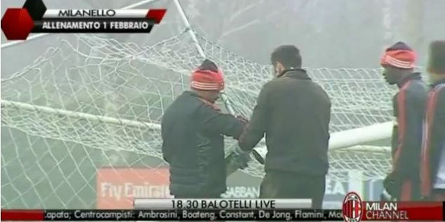 Brutal! Momen saat Pemain AC Milan ini Hancurkan Mistar Gawang