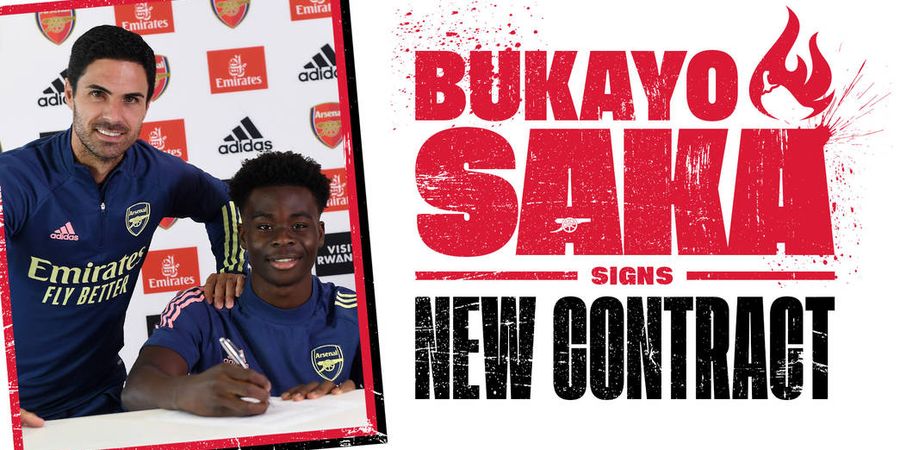 Arsenal Resmi Perpanjang Kontrak Wonderkidnya, Bukayo Saka