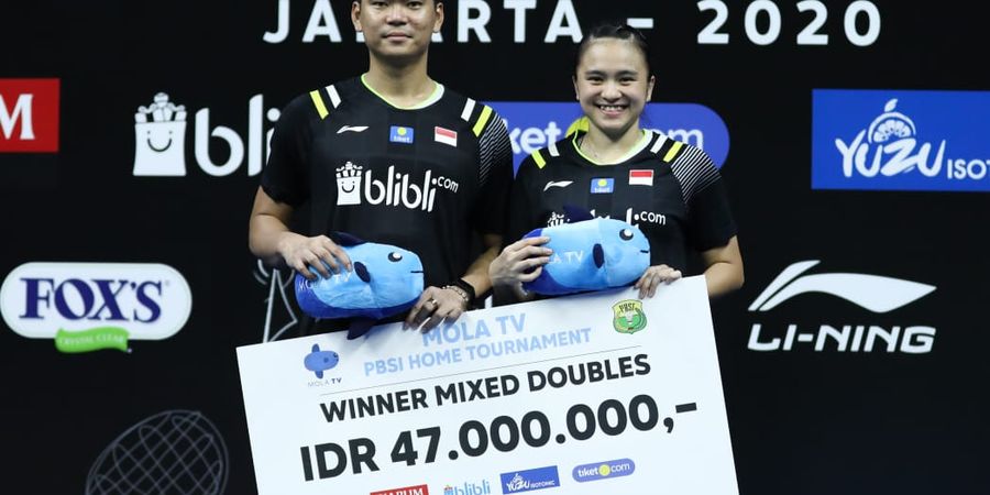 Daftar Peringkat Hadiah Turnamen Pebulu Tangkis Indonesia 2020 - Praveen/Melati Ungguli Marcus/Kevin