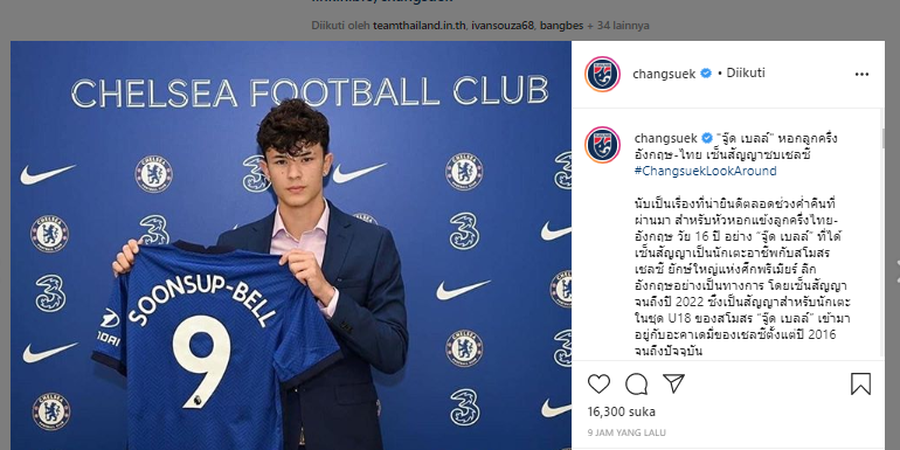 Thailand Panggil Pemain Keturunan untuk SEA Games 2021, Striker Chelsea Masuk List