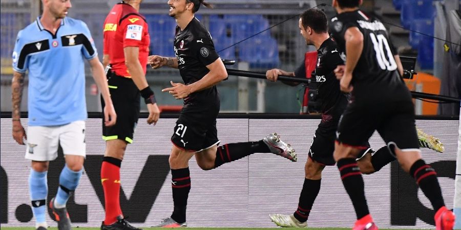 Hasil Liga Italia - Bantai Lazio 3-0, AC Milan Tembus Zona Eropa