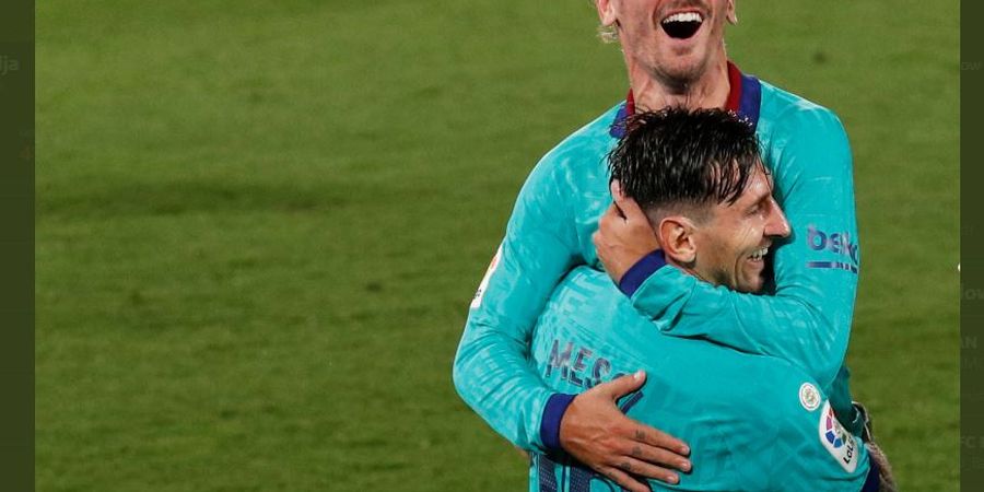 VIDEO - Assist Tanpa Nengok Lionel Messi Disambar Kaki Kiri Griezmann