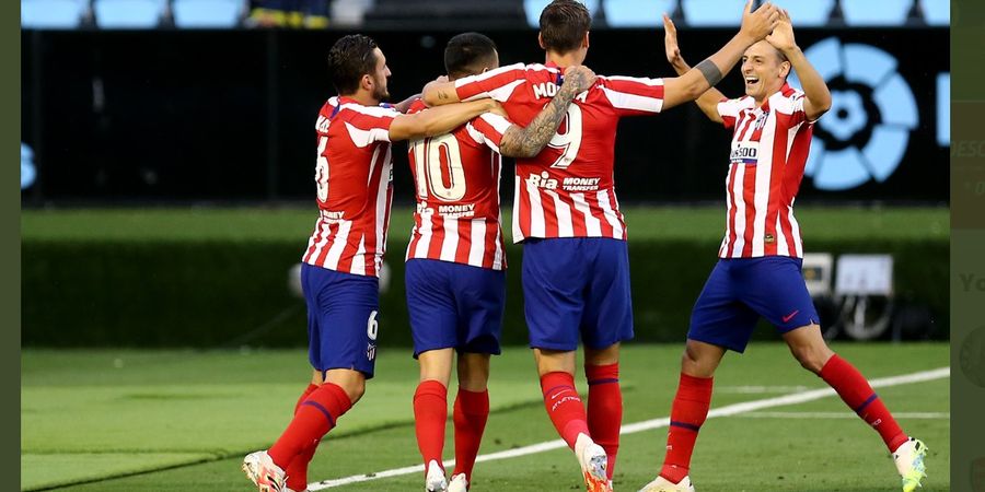 Hasil Liga Spanyol - Dua Gol Dianulir dan Main 10 Orang, Atletico Madrid Tetap Menang