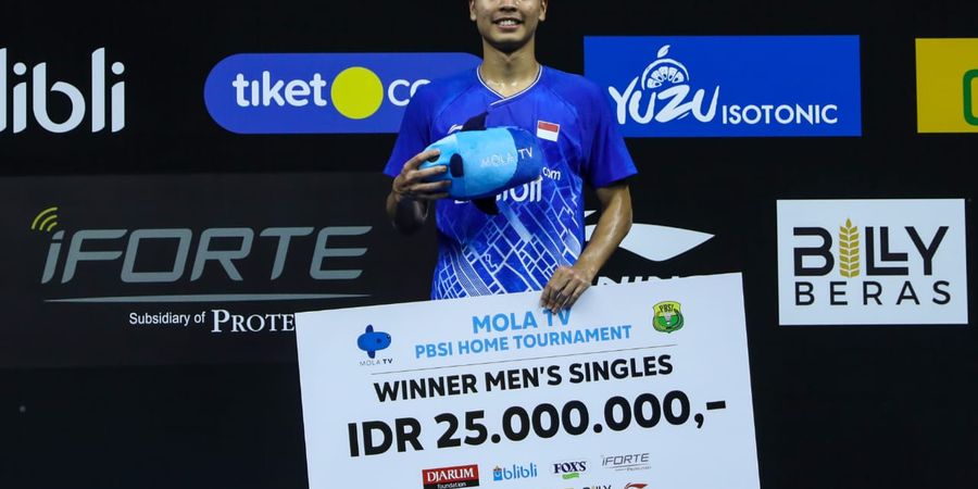 5 Fakta dari Keberhasilan Anthony Ginting Menjuarai PBSI Home Tournament