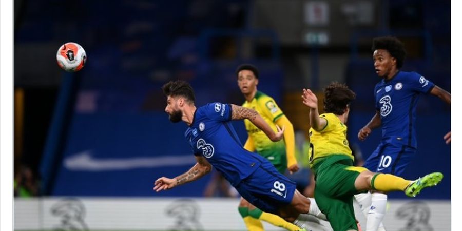 Hasil Babak I - Ditonton Hakim Ziyech, Chelsea Unggul Tipis atas Norwich