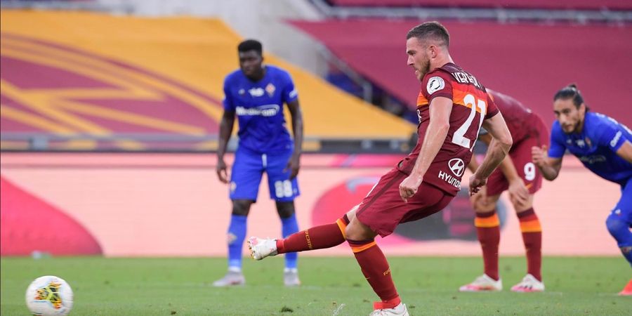 Hasil Liga Italia - Dua Penalti Bawa AS Roma Taklukkan Fiorentina