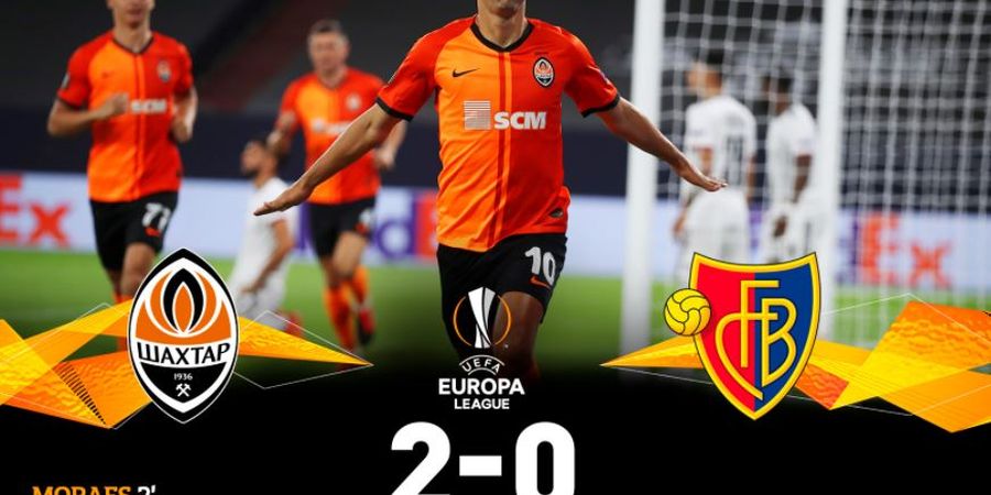 Hasil Babak I - Shakhtar Donetsk Unggul 2-0 atas Basel