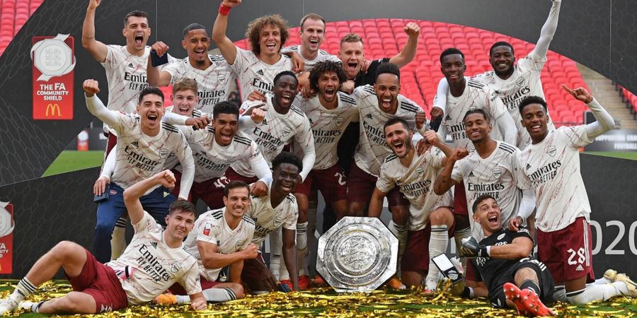 Taklukkan Liverpool, Arsenal Jadi Kolektor Community Shield Ke-2 Terbanyak