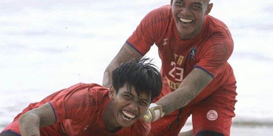 Berlatih di Pantai, Kondisi Fisik Pemain Arema FC Bugar 90 Persen