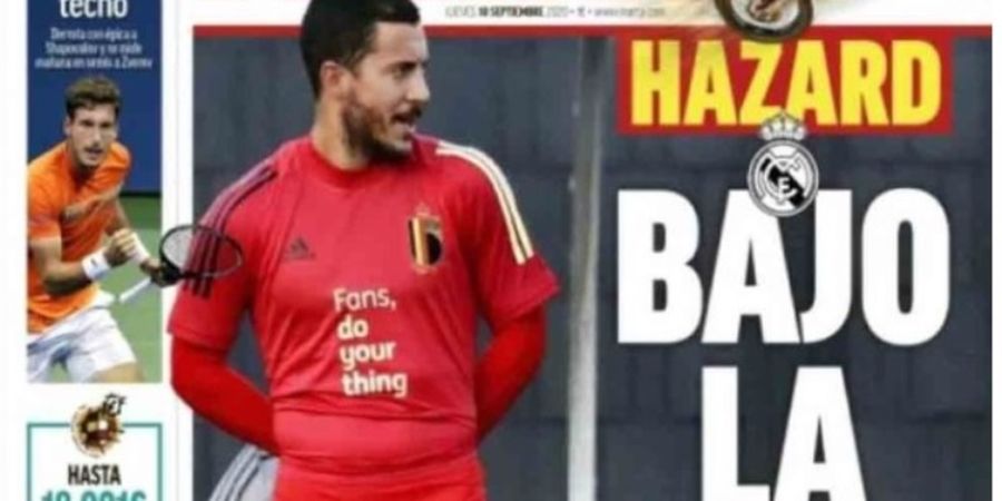 Setelah Gareth Bale, Eden Hazard Kini Jadi Bulan-bulanan Fans Madrid dan Media Spanyol