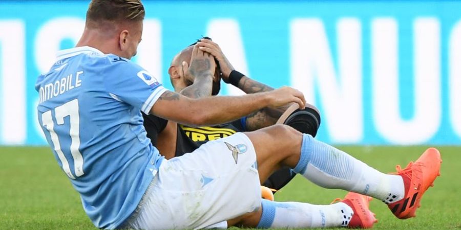 Hasil Liga Italia - Diwarnai 2 Kartu Merah dan 7 Kartu Kuning, Inter Milan Ditahan Imbang Lazio