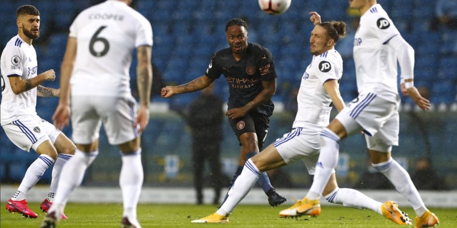 Babak I Leeds Vs Man City - Raheem Sterling Bawa The Citizens Unggul 1-0