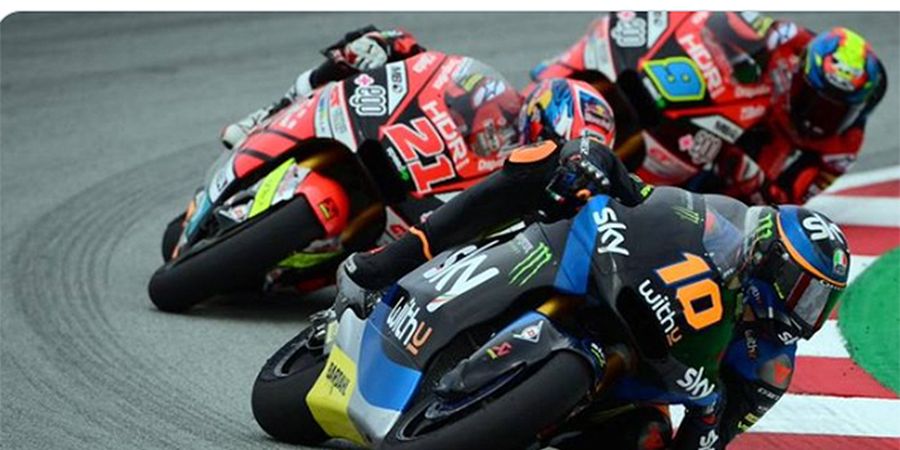 Hasil Moto2 Teruel 2020 - Adik Valentino Rossi Merana, Pembalap Indonesia Perbaiki Posisi