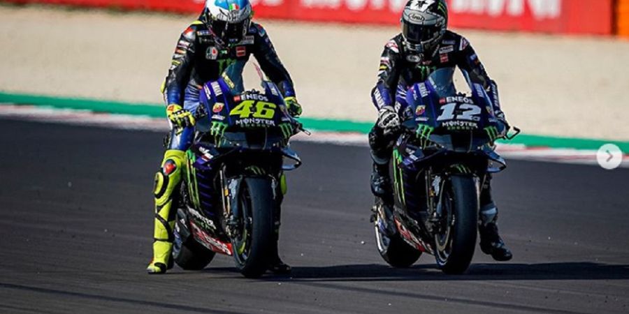 Ini Kata Valentino Rossi dan Vinales soal Peluang Menang di MotoGP Prancis 2020