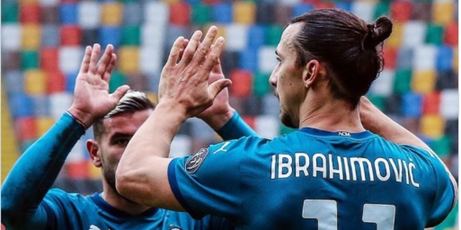 Hasil Liga Italia - Ibrahimovic Samai  Rekornya Sendiri 8 Tahun Lalu, AC Milan Kembali ke Jalur Kemenangan