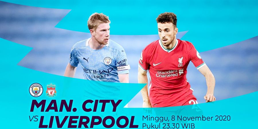 Link Streaming Manchester City Vs Liverpool, Pekan Ke-8 Liga Inggris