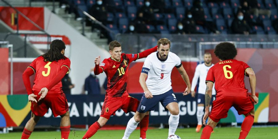 Hasil UEFA Nations League - Harry Kane Mandul di Penampilan ke-50, Dendam Timnas Belgia Tuntas