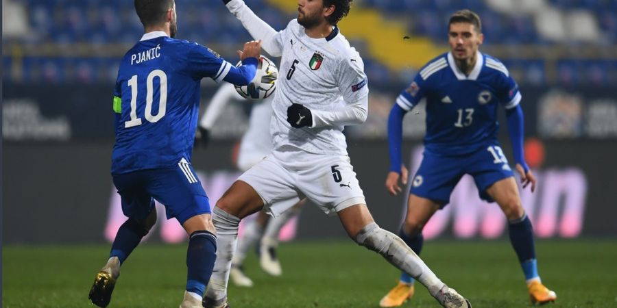 Hasil UEFA Nations League - Buangan AC Milan Kirim Italia ke Semifinal