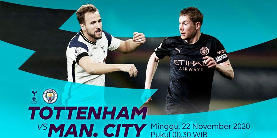 Link Streaming Tottenham Hotspur Vs Manchester City, Pekan Ke-9 Liga Inggris