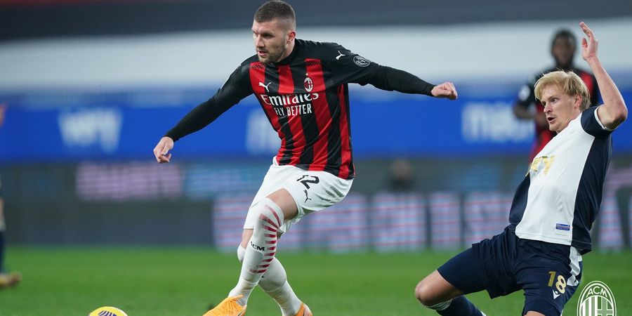 Hasil Babak I - Ante Rebic Gagal Cetak Gol, tapi AC Milan Berhasil Unggul atas Sampdoria