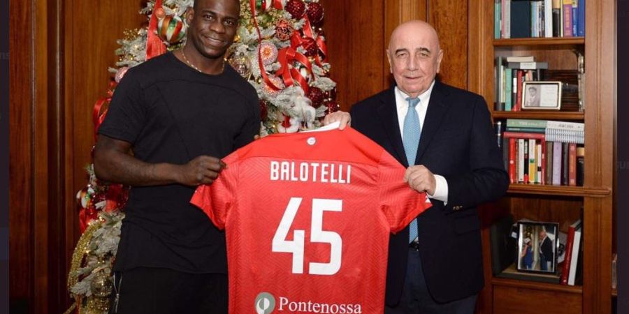 RESMI - Nganggur 6 Bulan, Mario Balotelli Gabung Klub AC Milan KW, Monza